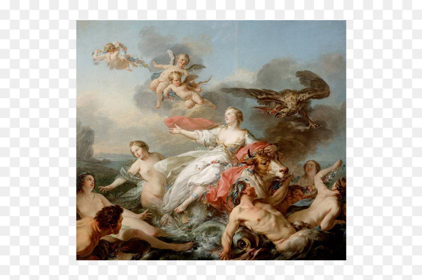 Rape Of Europa Jean Baptiste Marie Pierre, HD Png Download - europa png