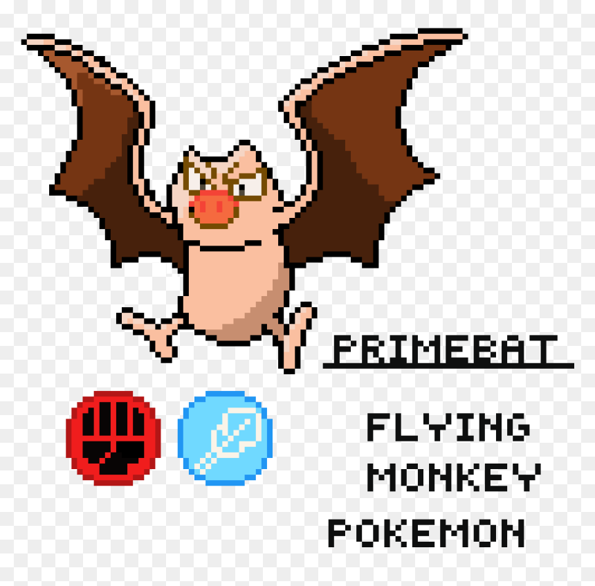 Pixel Art, HD Png Download - flying monkey png