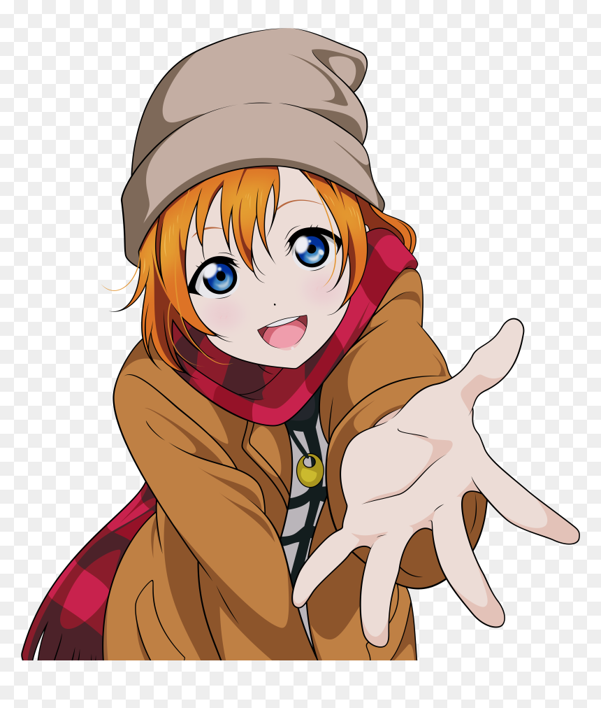 Love Live Honoka Winter, HD Png Download - anime vector png