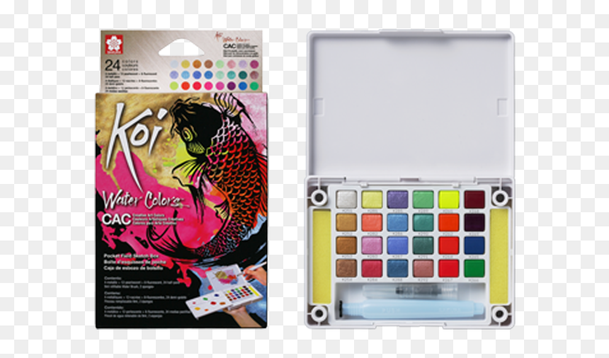 Sakura Koi Water Colors Cac, HD Png Download - watercolors png