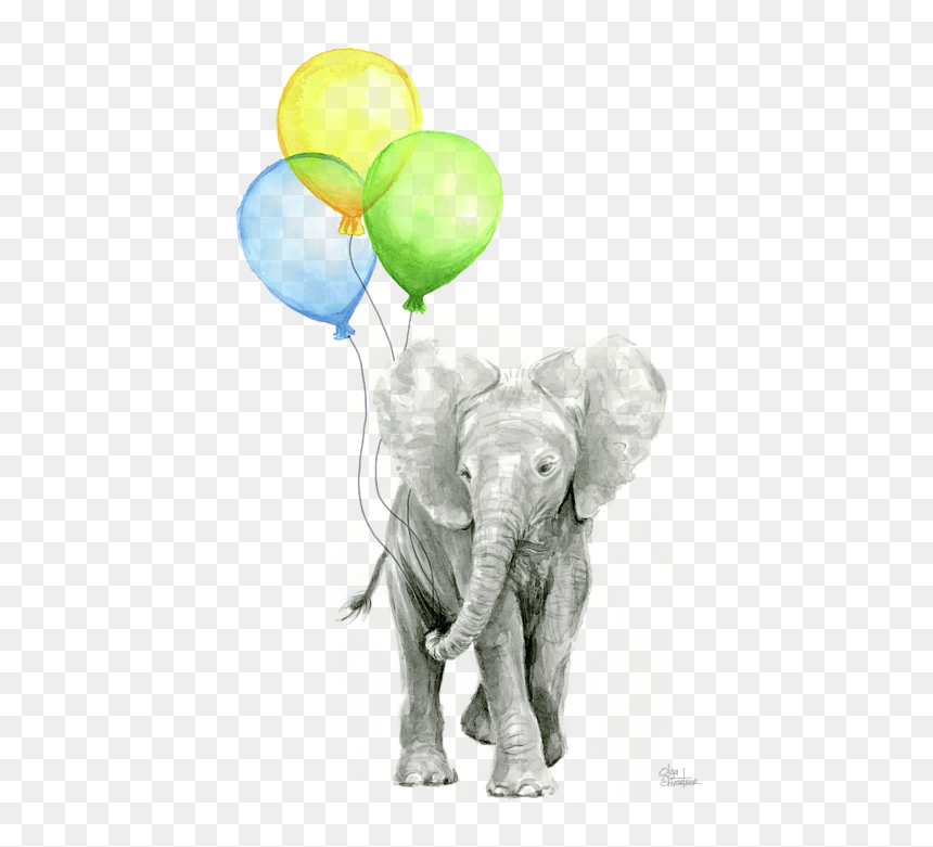Watercolor Baby Animal Prints, HD Png Download - watercolors png