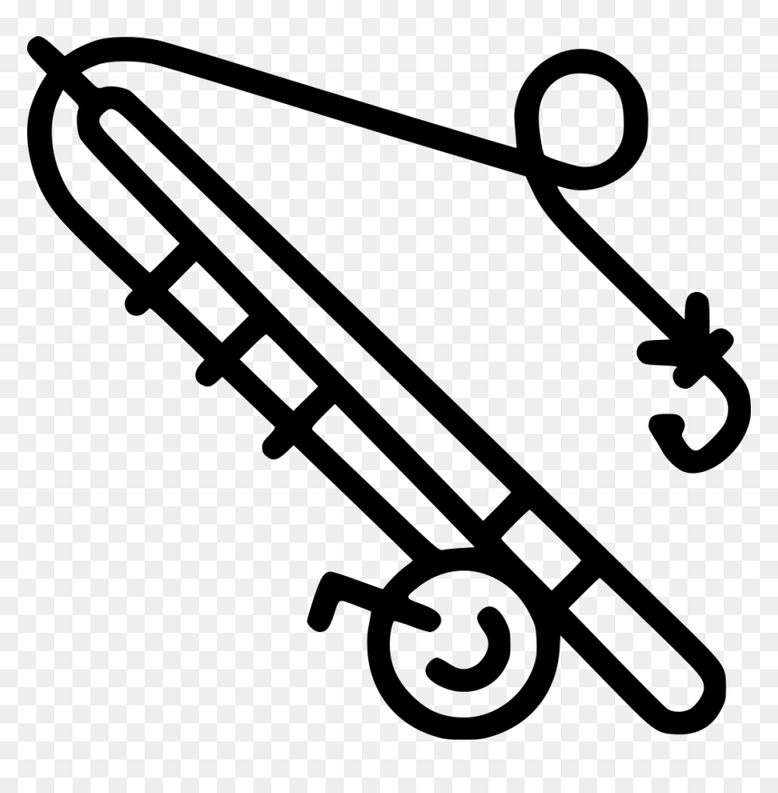 Fishing Rod - Fishing Rod Icon Png, Transparent Png - rod png