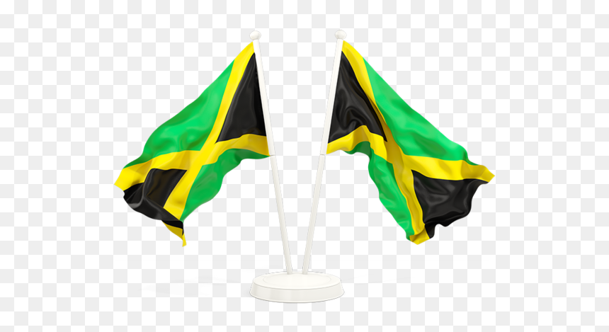 Two Waving Flags - Zambia Flag Icon Png, Transparent Png - jamaican png