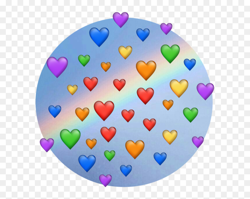 Heart, HD Png Download - rainbow hearts png