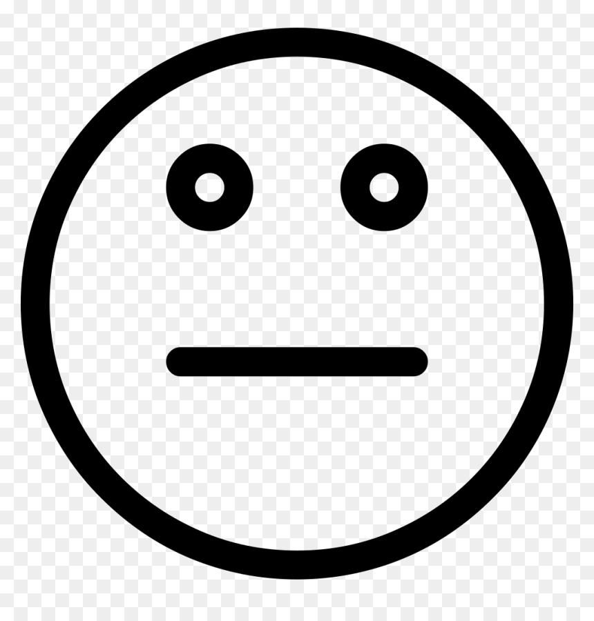Neutral - Smiley, HD Png Download - neutral face png