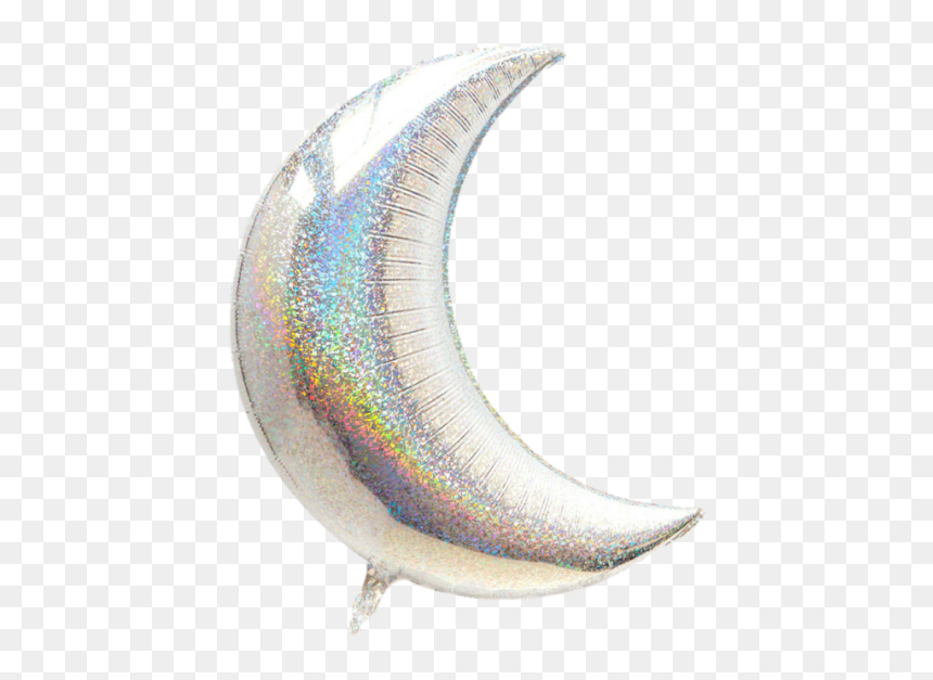 Moon Mylar Balloon, HD Png Download - rainbow hearts png