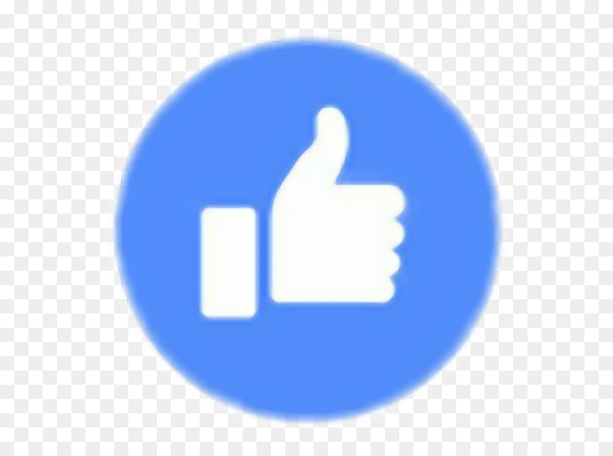 #like #facebook - Thumb Up Emoji Blue, HD Png Download - facebook badge png