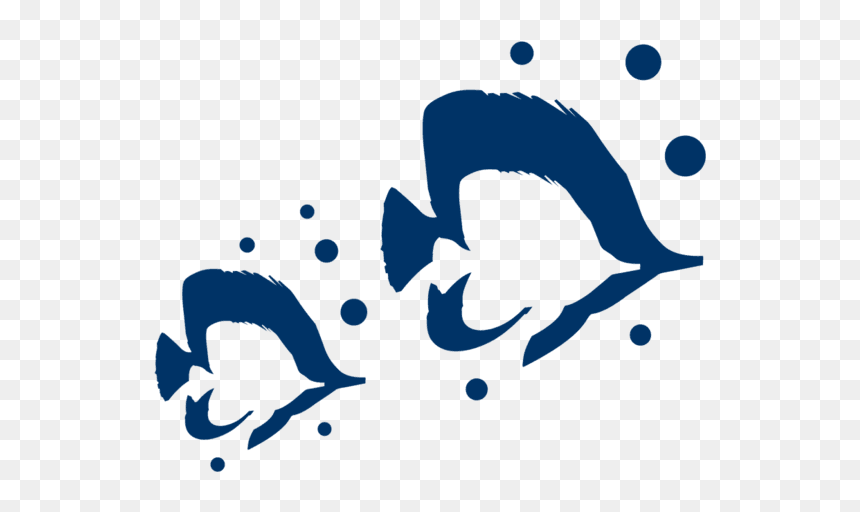 Two Fish Divers Logo, HD Png Download - dark blue png