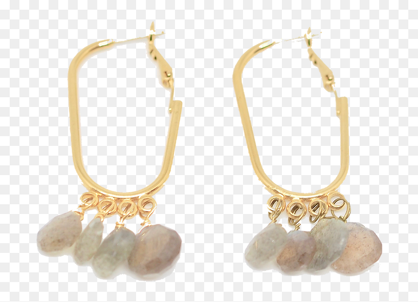 Earrings, HD Png Download - gold hoop png