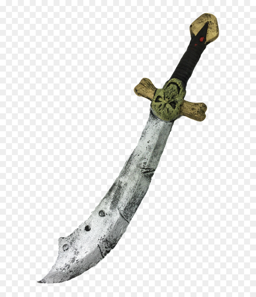 Larp Roleplay Curved Sword - Curved Sword, HD Png Download - long sword png