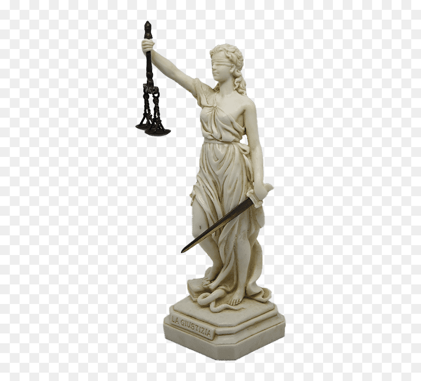 Giustizia, Statue Made In Italy - Statue De La Justice, HD Png Download - statues png