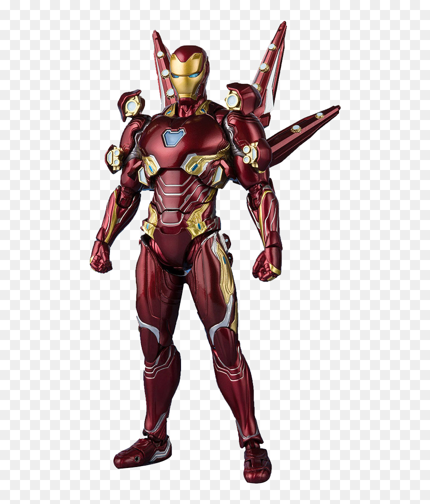 Iron Man Mk50 With Nano Weapon Set S - Iron Man Action Figure, HD Png Download - iron man armor png