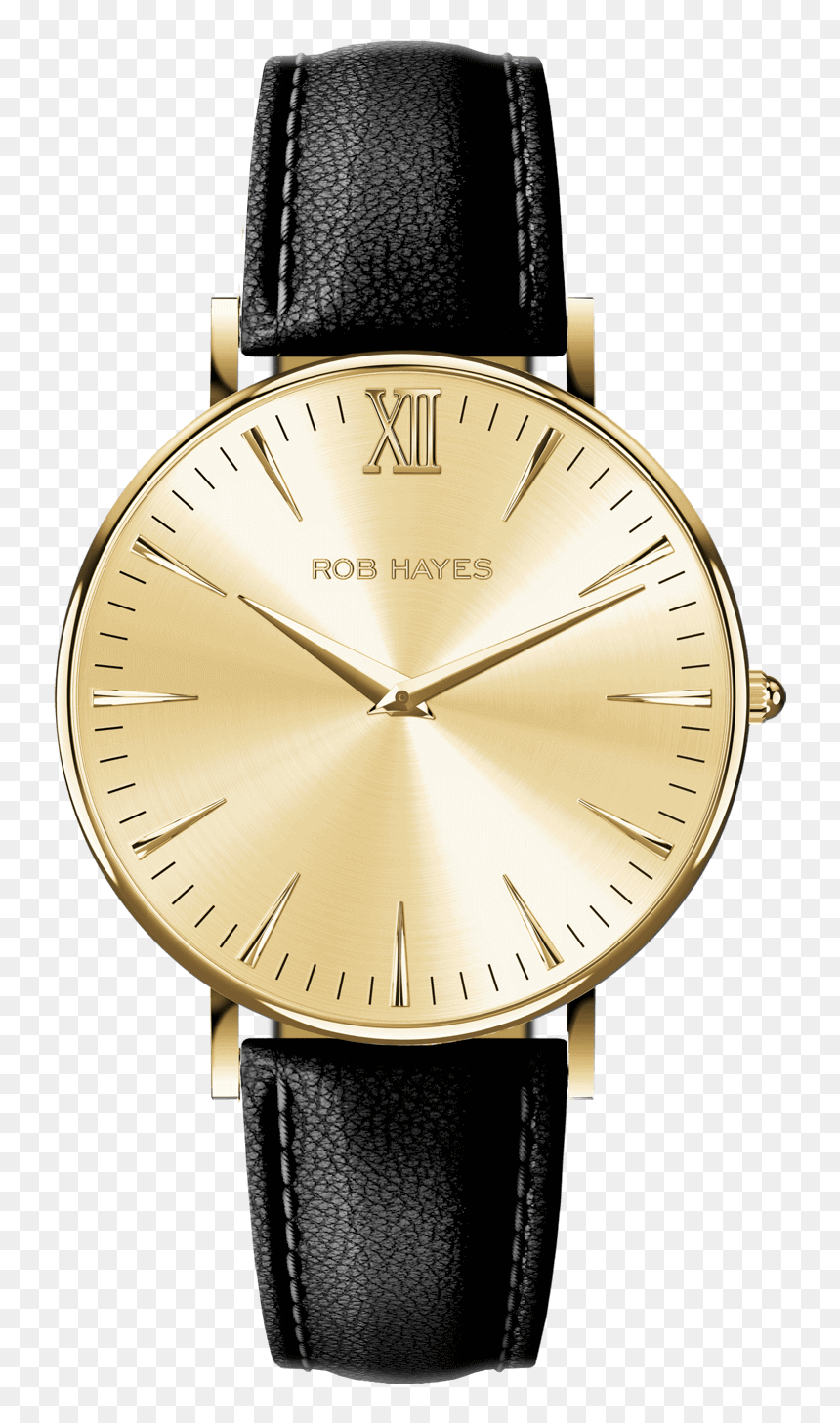 Rob Hayes Berkeley 38 Italian Leather Swiss Made Watch - Rob Hayes Watches Price, HD Png Download - black leather png