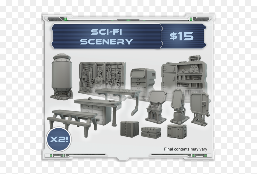 28mm Sci Fi Chair, HD Png Download - sci fi gun png