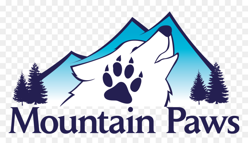 Pagosa Springs Colorado Dog Sledding Tours - Dog Logos Mushing, HD Png Download - dog paw heart png