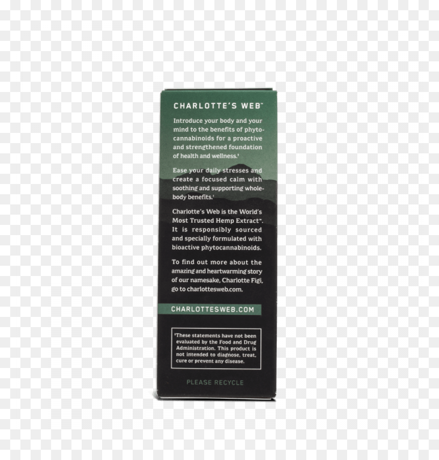 Charlottes Web Everyday Plus Cbd Oil - Cosmetics, HD Png Download - charlotte's web png