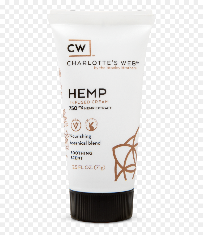 Charlotte"s Web Cbd Hemp Infused Cream Soothing Scent, HD Png Download - charlotte's web png