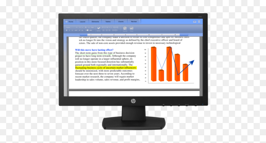 Hp V194 18.5 In Monitor, HD Png Download - monitor.png