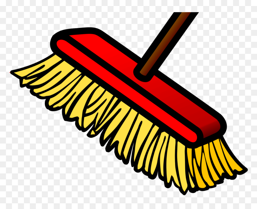 Paint Brush Clipart Lead Poisoning - Broom Clipart Black And White, HD Png Download - broom.png