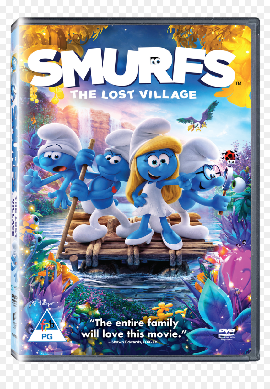 Smurfs The Lost Village Dvd, HD Png Download - smurfette png