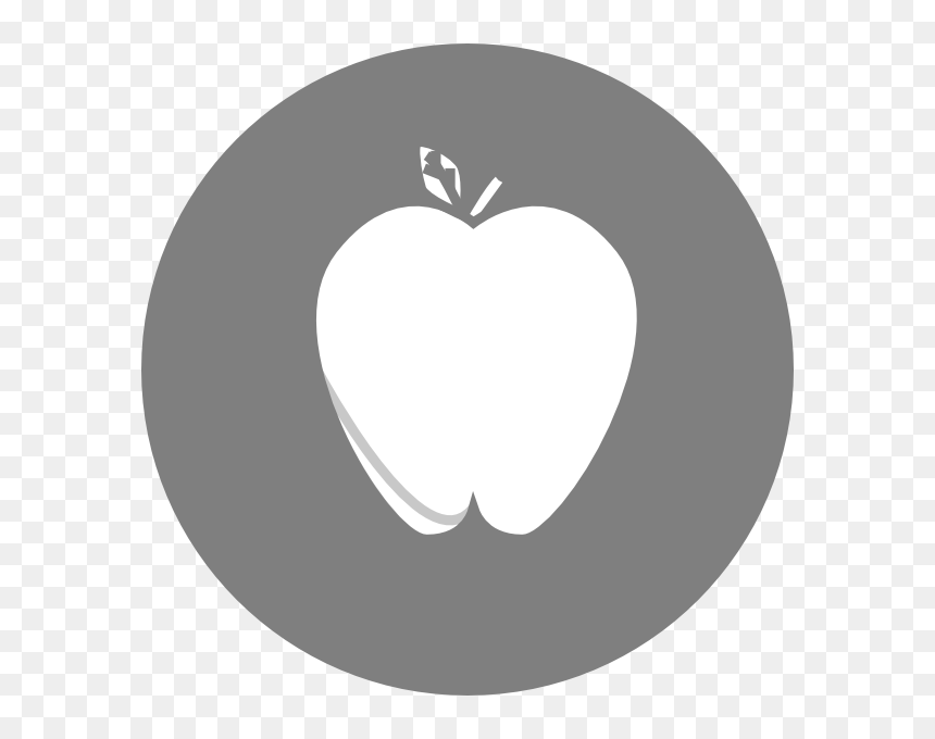 Gray Circle Apple Svg Clip Arts - Feedback Grey Icon Png, Transparent Png - white apple png