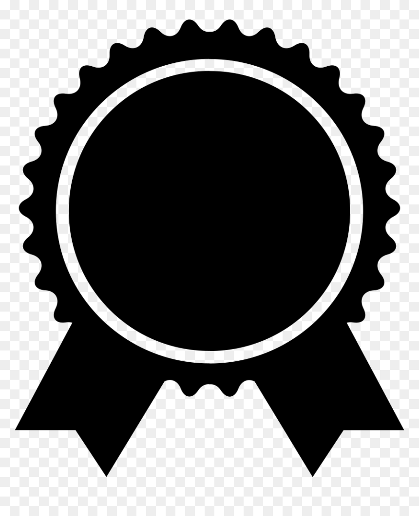 Award Badge Of Circular Shape With Ribbon Tails - Award Badge Png, Transparent Png - tails.png