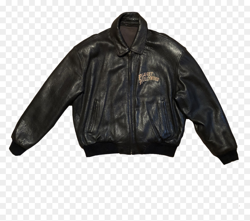 Vintage Planet Hollywood Atlantic City Reversible Leather - Jacket, HD Png Download - planet hollywood logo png