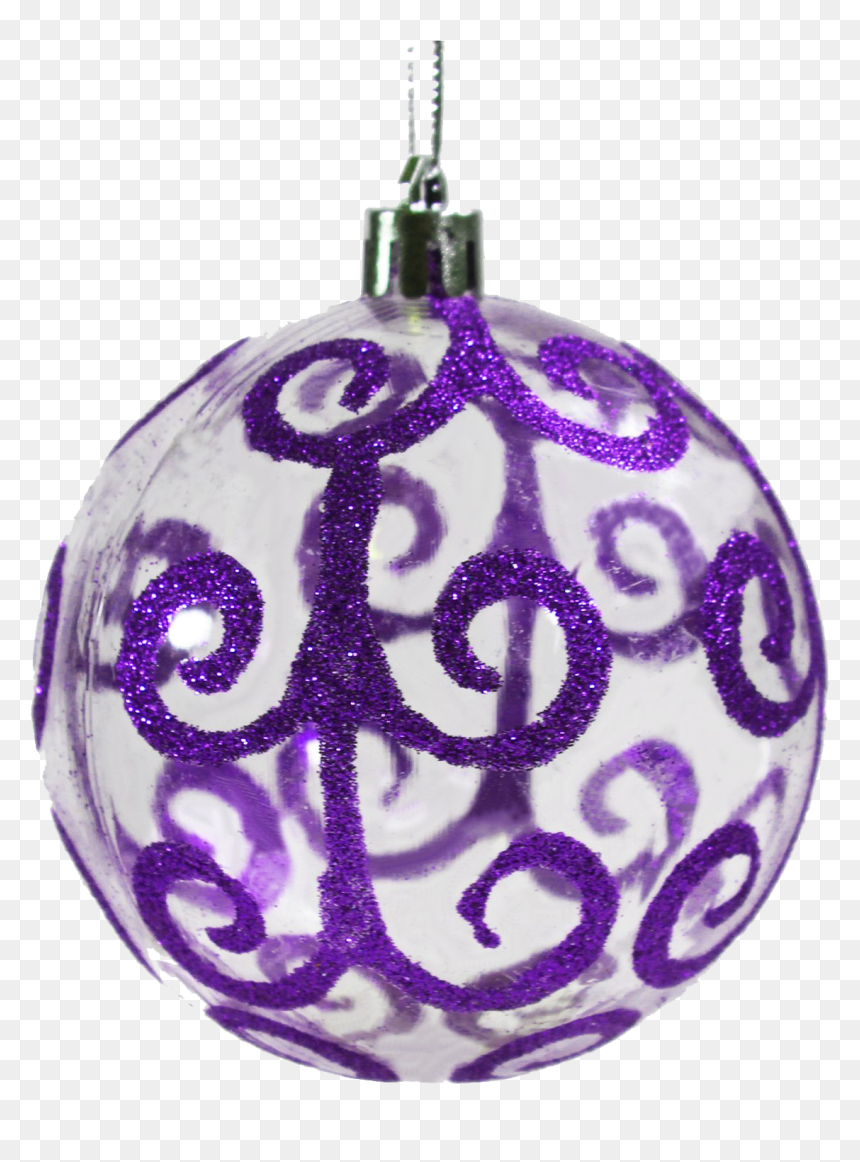 Purple Christmas Ball Transparent Background - Sphere Christmas Ornaments, HD Png Download - christmas transparent background png