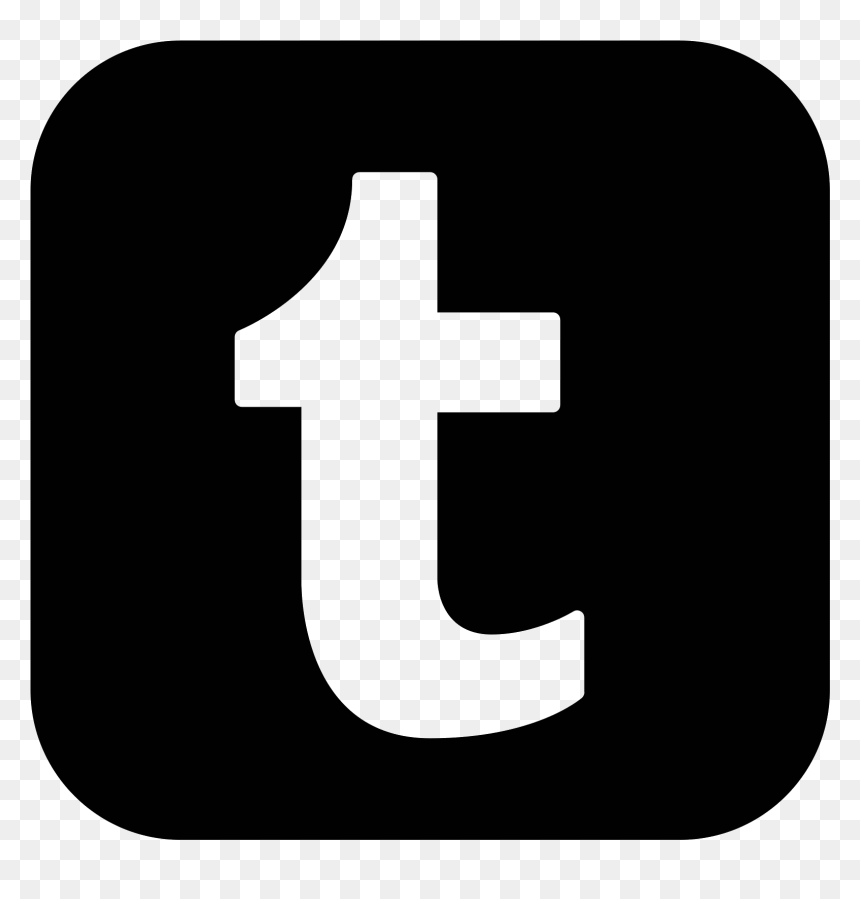 Transparent Tumblr Clipart - Icon Black And White, HD Png Download - icon png transparent background