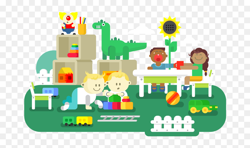 What To Expect When Working In Childcare - Kindergarten Illustration, HD Png Download - childcare png