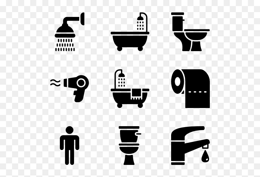 Higiene Icon Packs, HD Png Download - restroom icon png