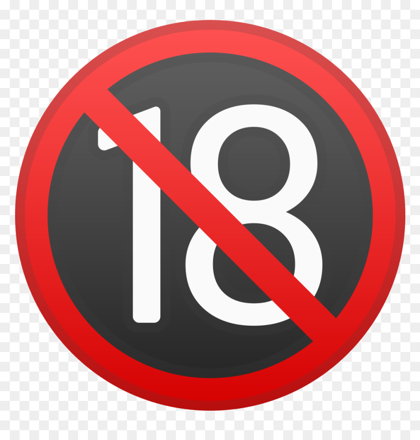 No One Under Eighteen Icon - Circle, HD Png Download - restroom icon png