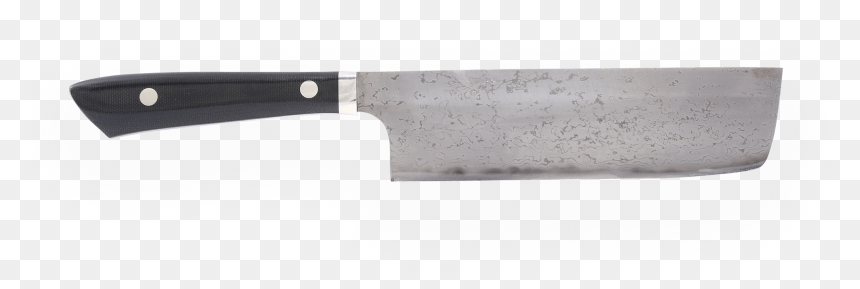 Hand-forged Nakiri Chef"s Knife - Bowie Knife, HD Png Download - hand with knife png