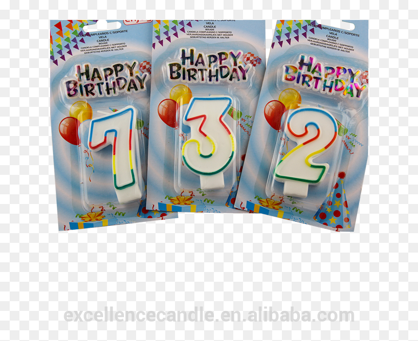 Wholesale Birthday Gold Number Candle - Cartoon, HD Png Download - single birthday candle png