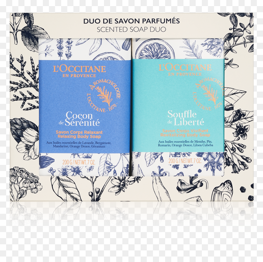 L’occitane Scented Soap Duo - Paper, HD Png Download - snow globe base png