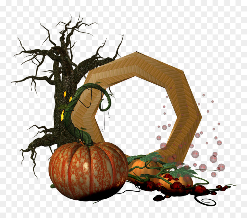 Cadres Halloween,frames,png - Pumpkin, Transparent Png - halloween frames png