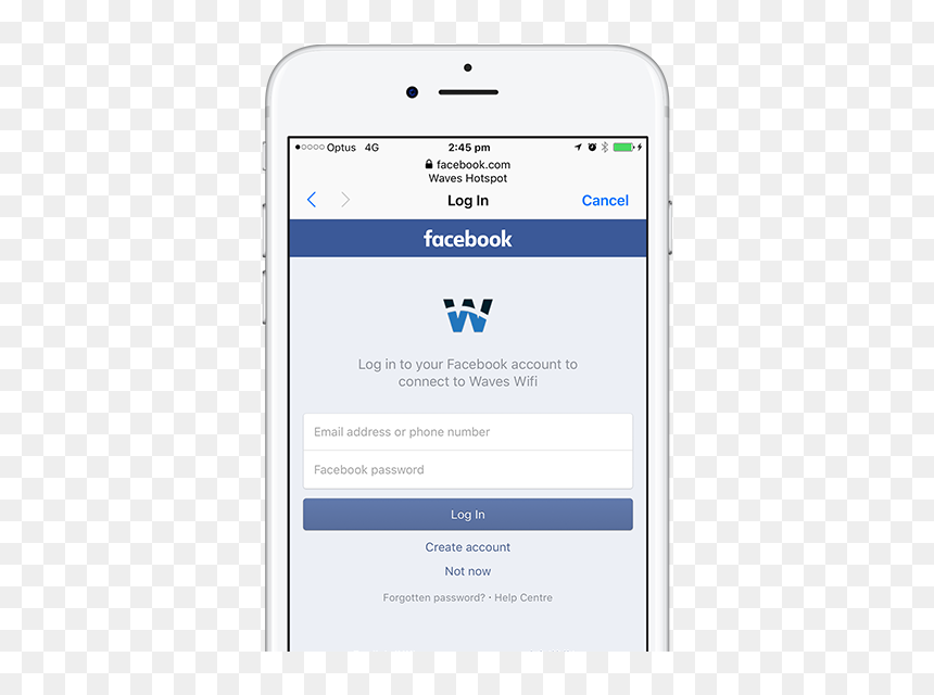 Iphone, HD Png Download - login with facebook png