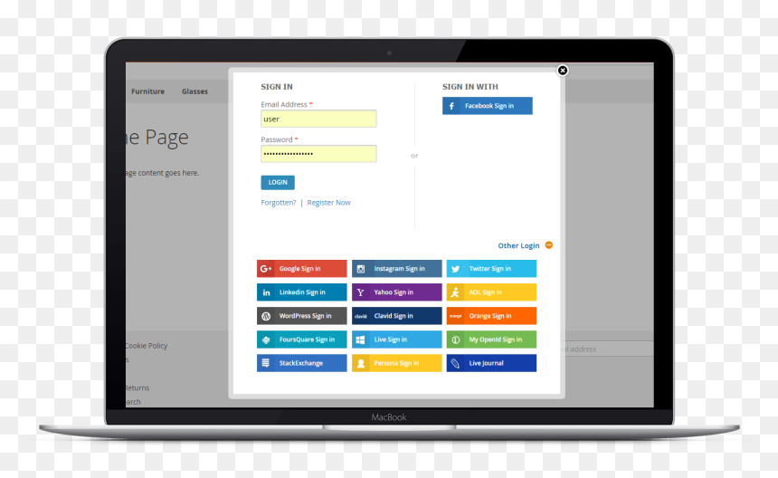 Software, HD Png Download - login with facebook png