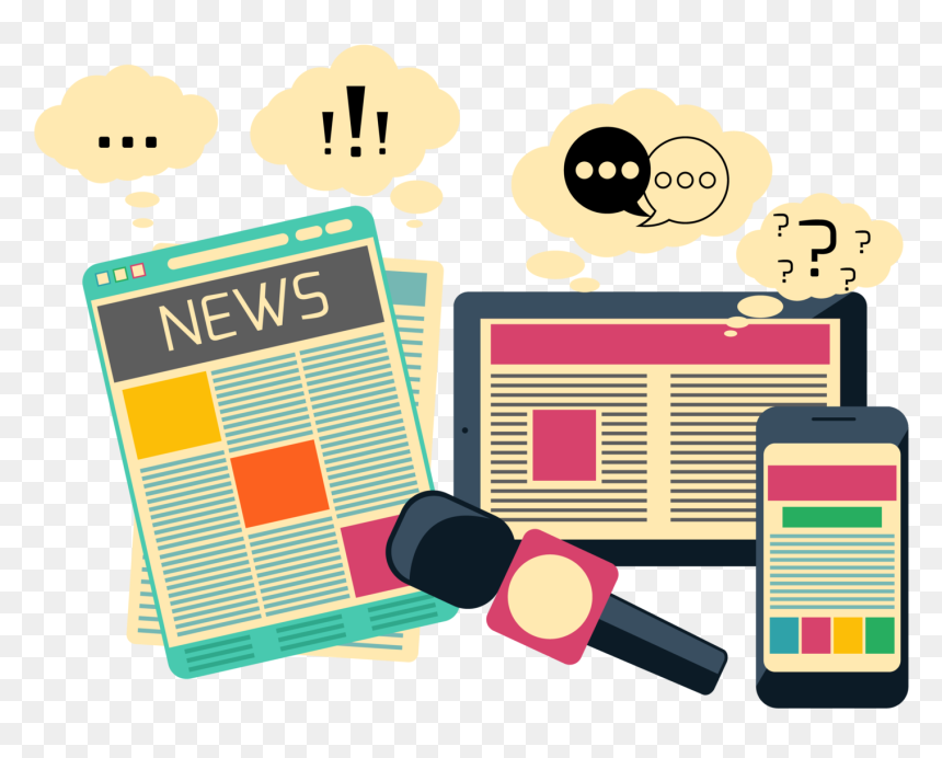 Tv Radio Print Web - Radio And Tv Clipart, HD Png Download - television clip art png