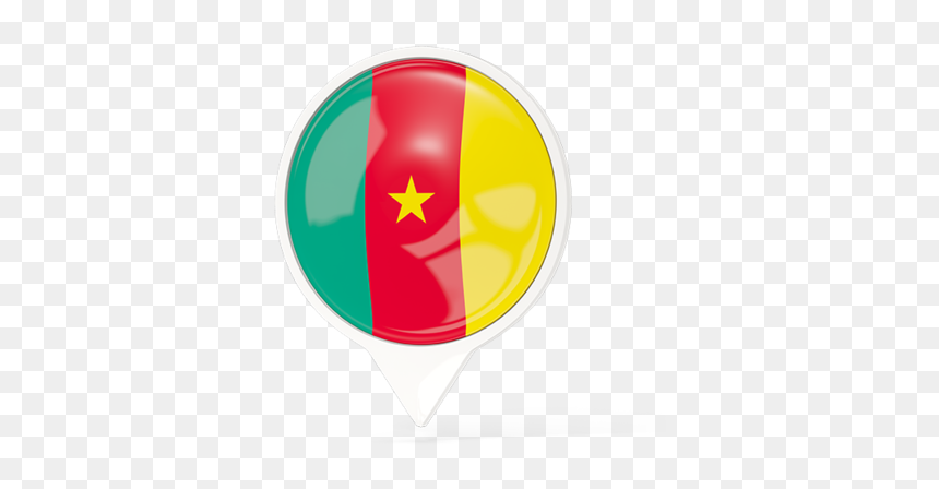 White Pointer With Flag - Emblem, HD Png Download - cameroon flag png