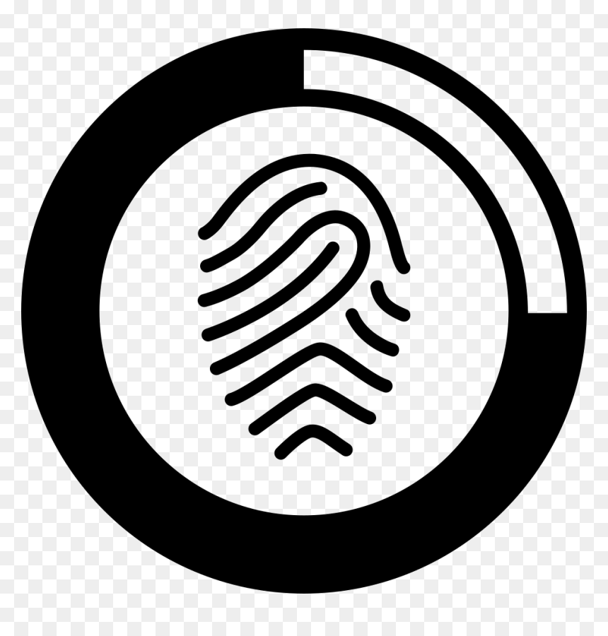 Fingerprint Scan Loading - Finger Print Line Icon, HD Png Download - fingerprint vector png