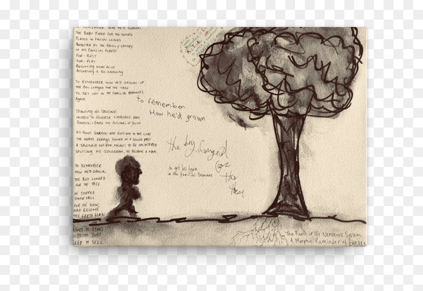 Sketch, HD Png Download - fallen tree png
