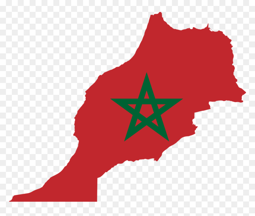 Leaf,tree,red - Morocco Map Flag Png, Transparent Png - cameroon flag png