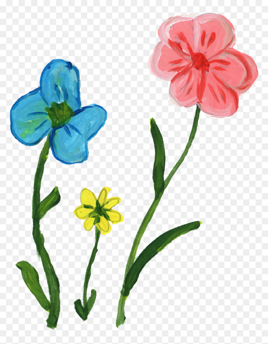 Flower Paint Png Free, Transparent Png - png of flowers