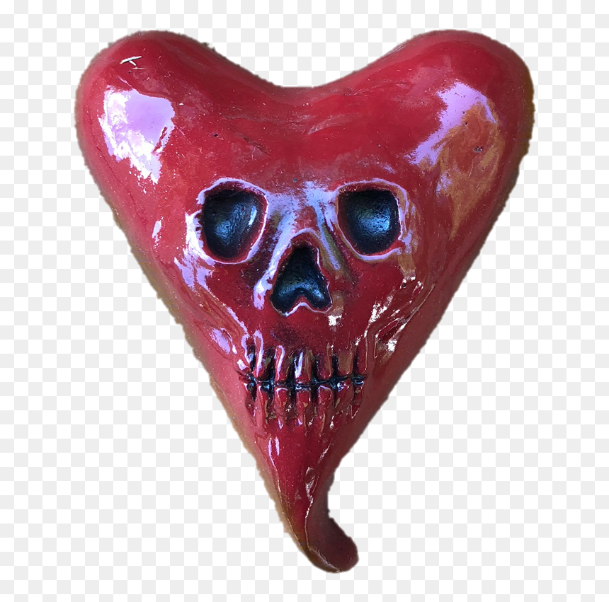Coin Purse, HD Png Download - skull heart png