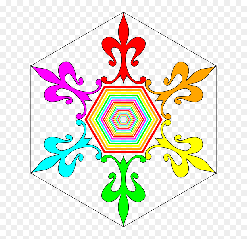 Visual Arts,ornament,symmetry - Coloured Motifs Clipart Png, Transparent Png - floral ornament png