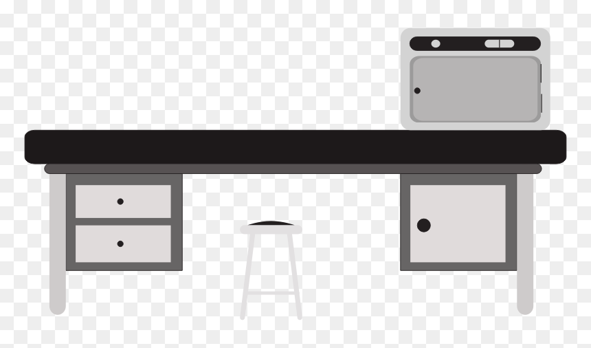 Scientific Desk Medium Image - Lab Table Clipart, HD Png Download - desk.png