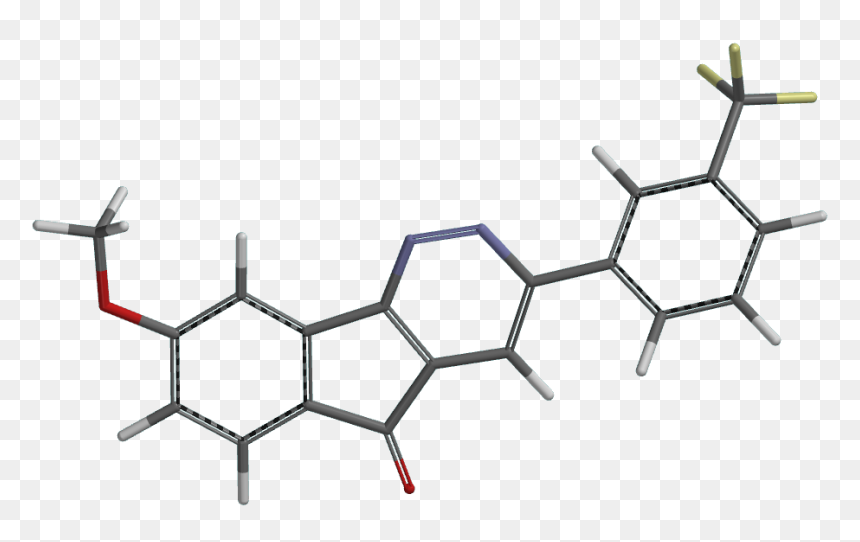 Frédérick"s Mao-b Inhibitor Number 2d With Tube Model - Draw The Product Of Cyclopentadiene And Cyclopentadiene, HD Png Download - png tube
