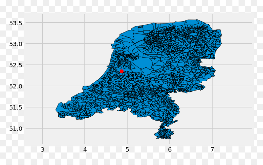 Squased Map - Shape Of The Netherlands, HD Png Download - map point png