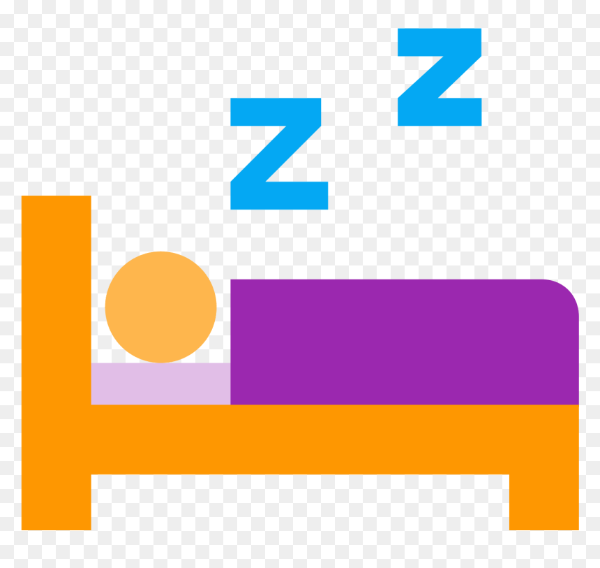 Bed Icon Download - Sleep Icon, HD Png Download - sleeping icon png